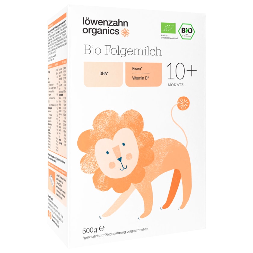 löwenzahn organics Bio Folgemilch 10+ Monate 500g